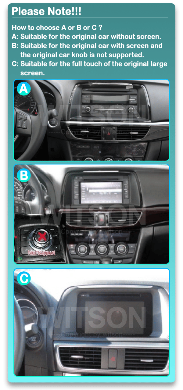 MAZDA 6 (2012 - 2015) Android -Multimedija - Navigacija 9" WT-DTB9609A-B-C - Image 11